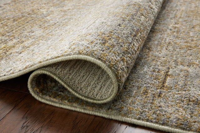 Jean Stoffer x Loloi Bradbury Bru-02 Dove/Gold Rug.