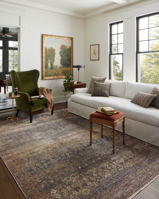 Jean Stoffer x Loloi Bradbury Bru-05 Ink/Multi Rug.