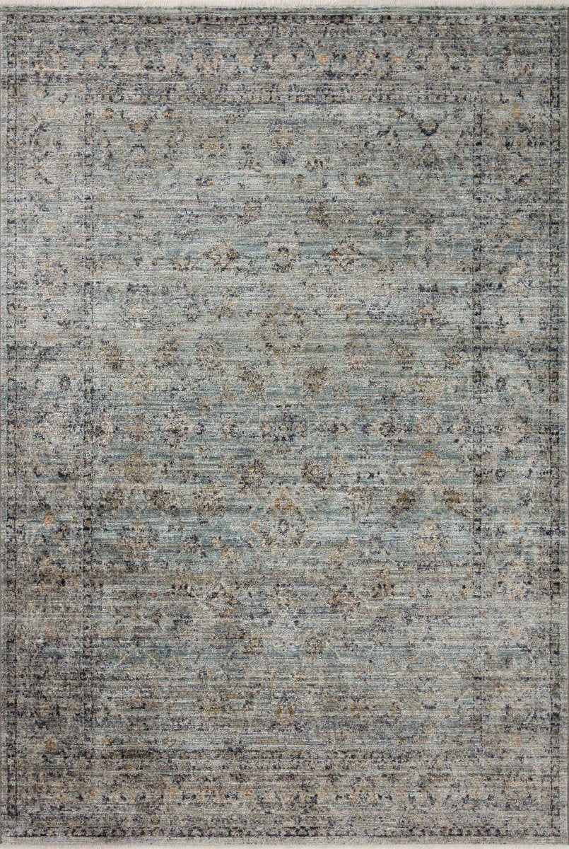 Jean Stoffer x Loloi Katherine Kes-01 Ocean/Gold Rug.