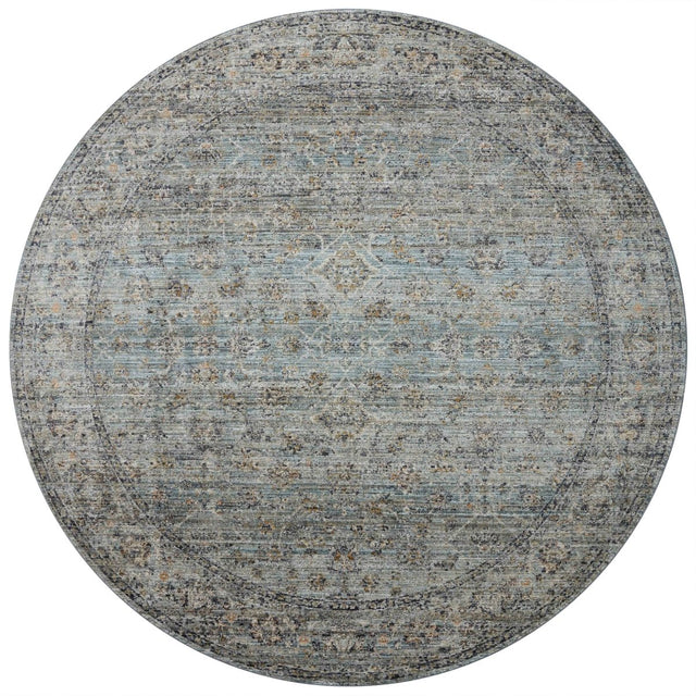 Jean Stoffer x Loloi Katherine Kes-01 Ocean/Gold Rug.