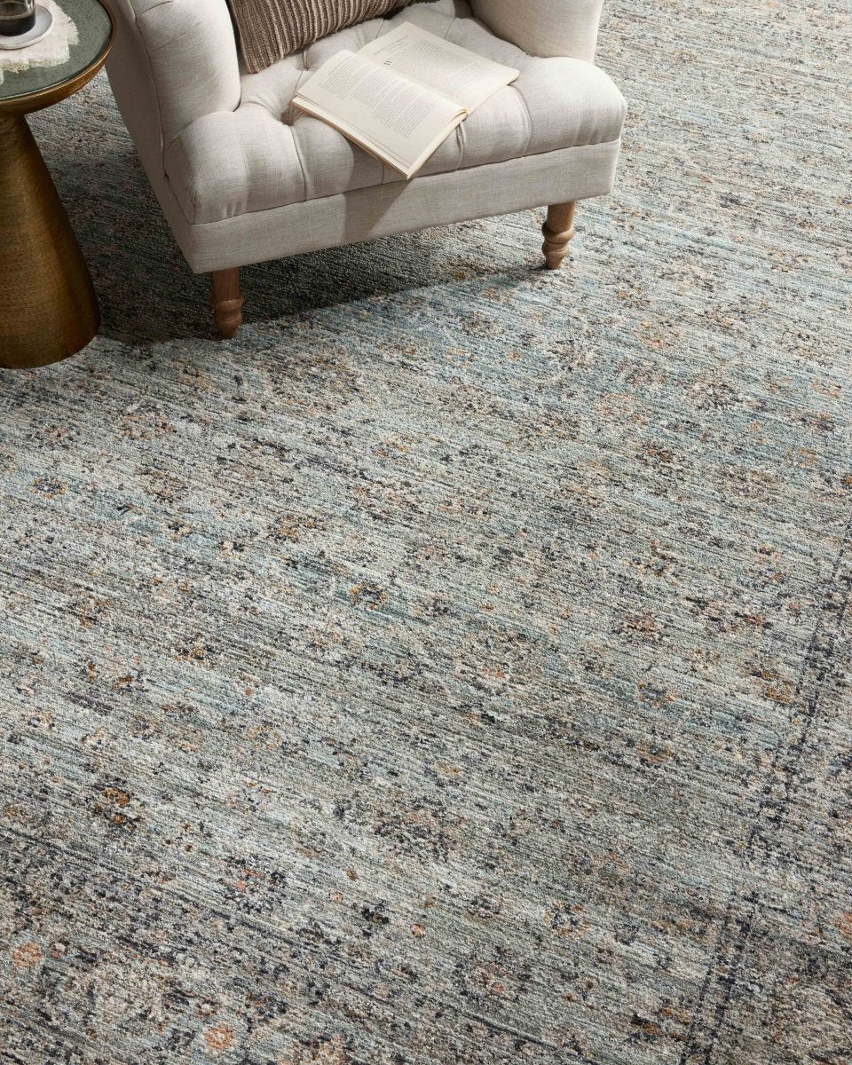Jean Stoffer x Loloi Katherine Kes-01 Ocean/Gold Rug.