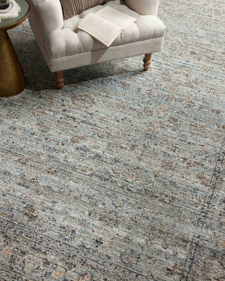 Jean Stoffer x Loloi Katherine Kes-01 Ocean/Gold Rug.