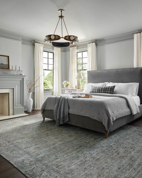 Jean Stoffer x Loloi Katherine Kes-01 Ocean/Gold Rug.