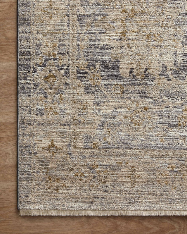Jean Stoffer x Loloi Katherine Kes-02 Charcoal/Gold Rug.