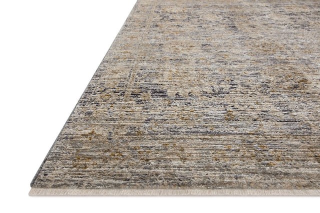 Jean Stoffer x Loloi Katherine Kes-02 Charcoal/Gold Rug.