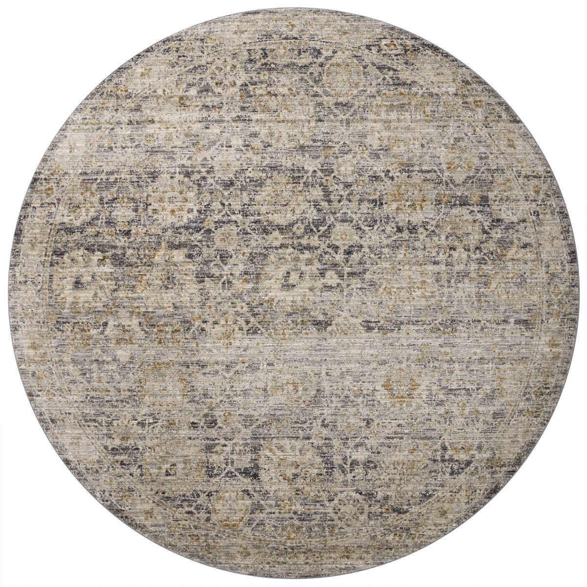 Jean Stoffer x Loloi Katherine Kes-02 Charcoal/Gold Rug.