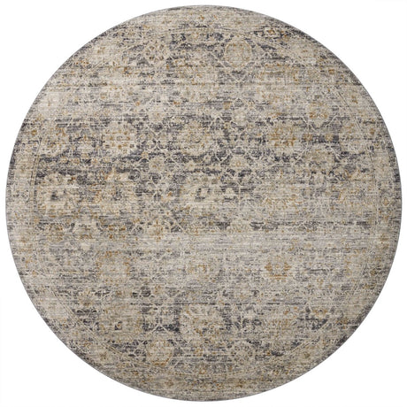 Jean Stoffer x Loloi Katherine Kes-02 Charcoal/Gold Rug.