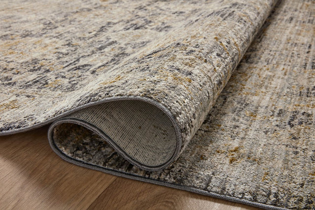 Jean Stoffer x Loloi Katherine Kes-02 Charcoal/Gold Rug.