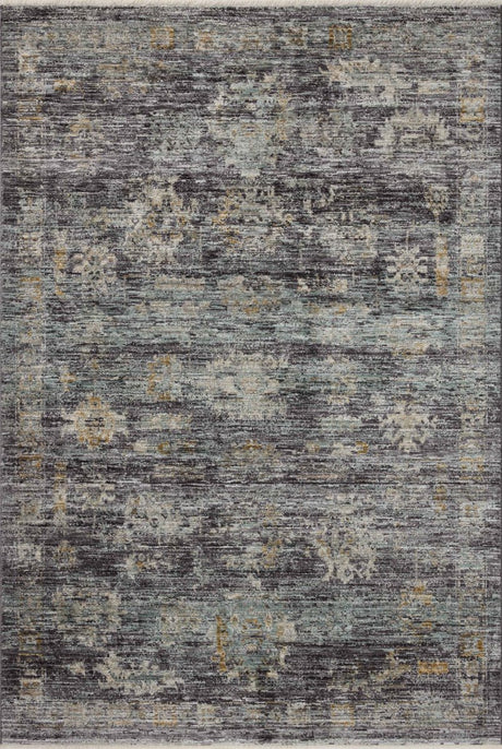 Jean Stoffer x Loloi Katherine Kes-04 Ink/Jade Rug.