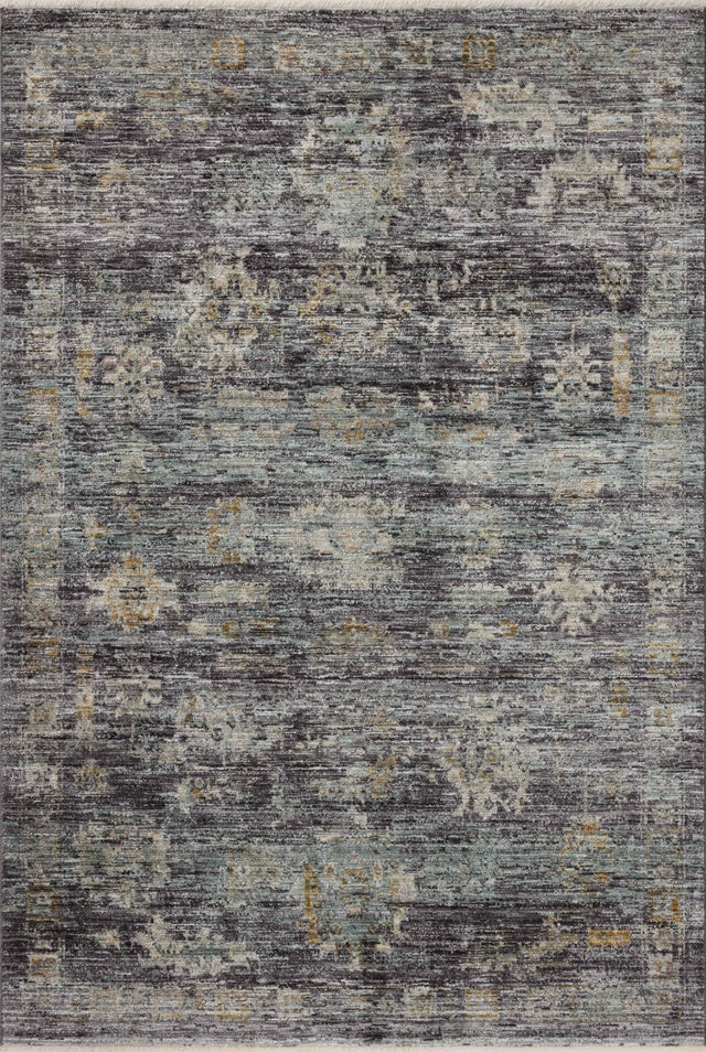 Jean Stoffer x Loloi Katherine Kes-04 Ink/Jade Rug.