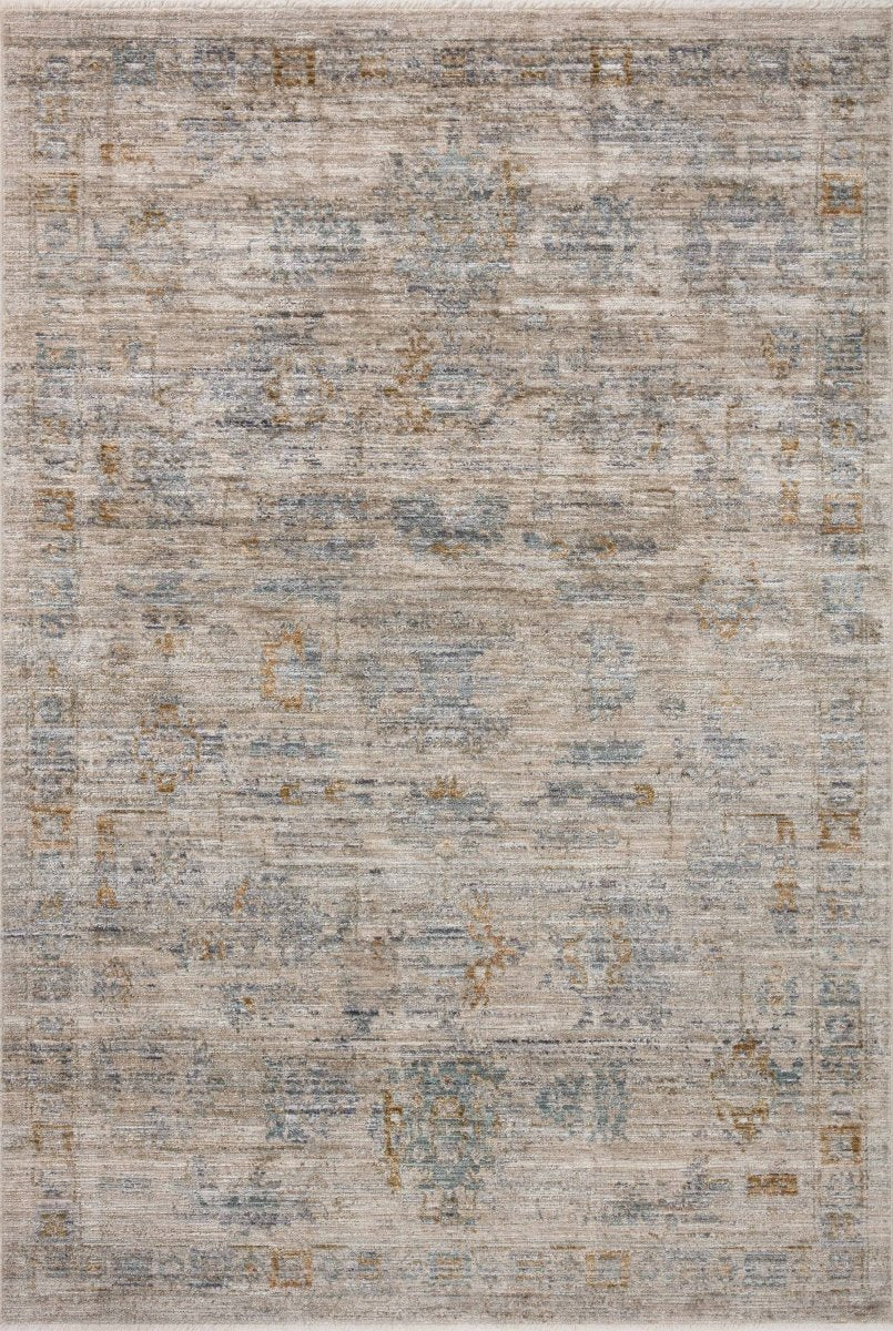Jean Stoffer x Loloi Katherine Kes-04 Pebble/Ocean Rug.