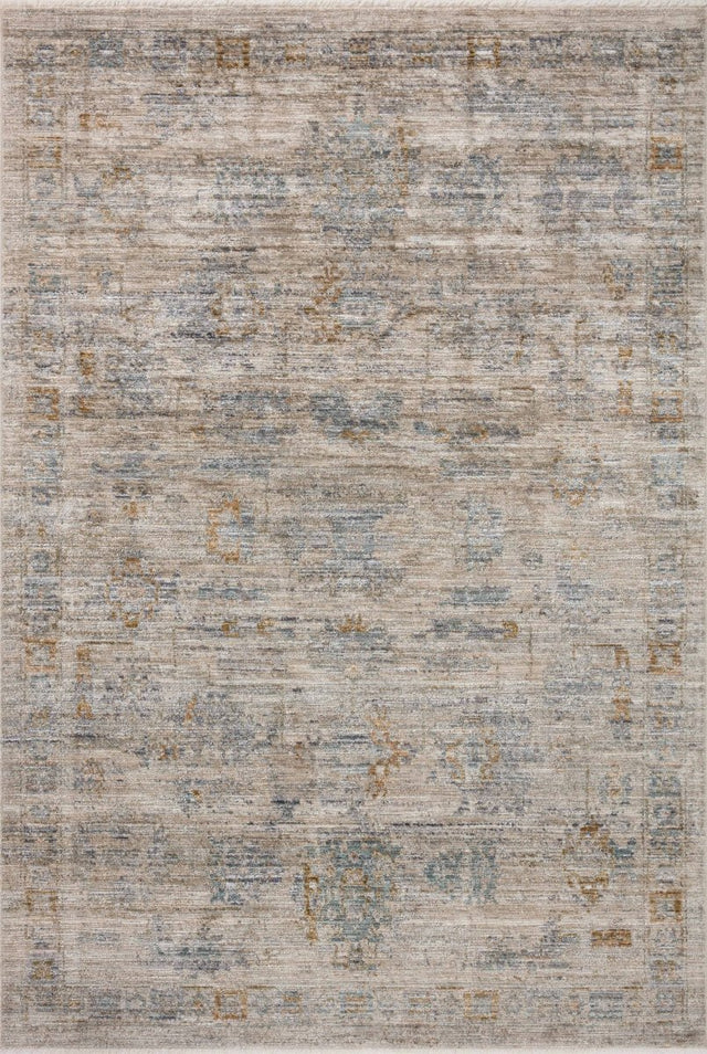 Jean Stoffer x Loloi Katherine Kes-04 Pebble/Ocean Rug.