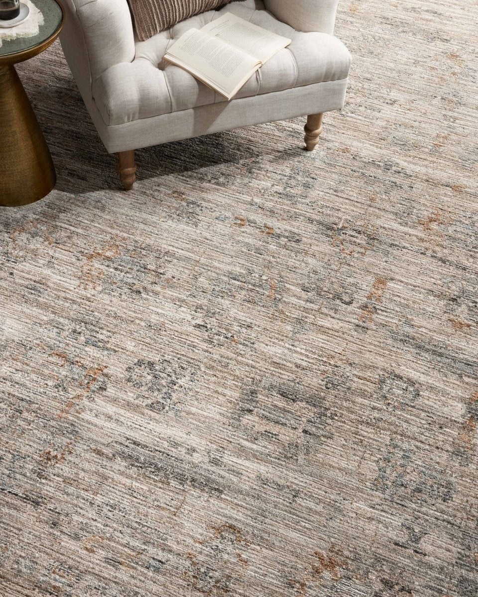 Jean Stoffer x Loloi Katherine Kes-04 Pebble/Ocean Rug.