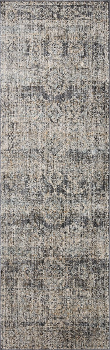 Jean Stoffer x Loloi Katherine Kes-05 Graphite/Jade Rug.