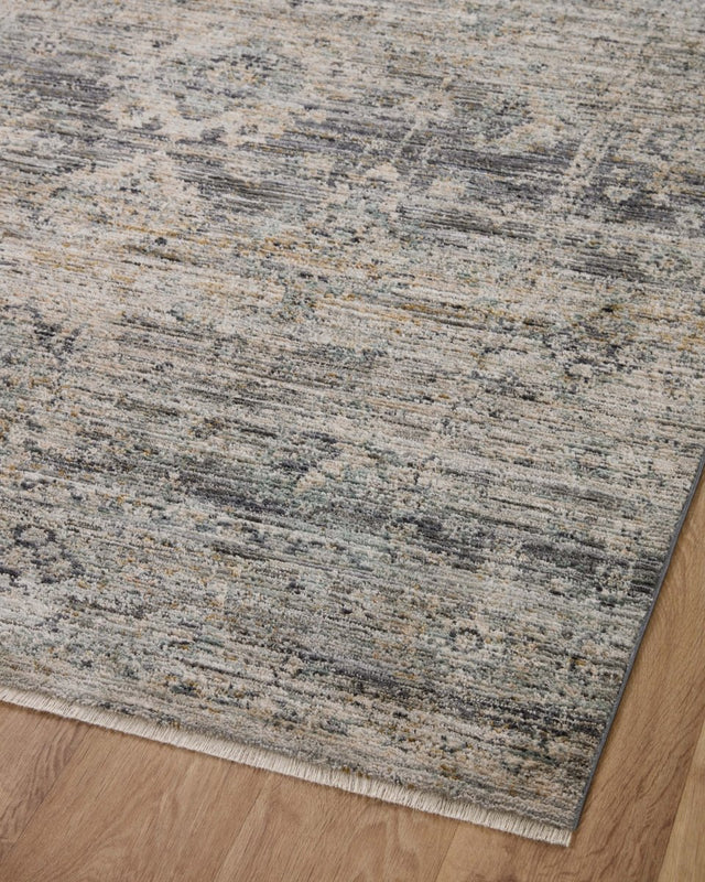 Jean Stoffer x Loloi Katherine Kes-05 Graphite/Jade Rug.