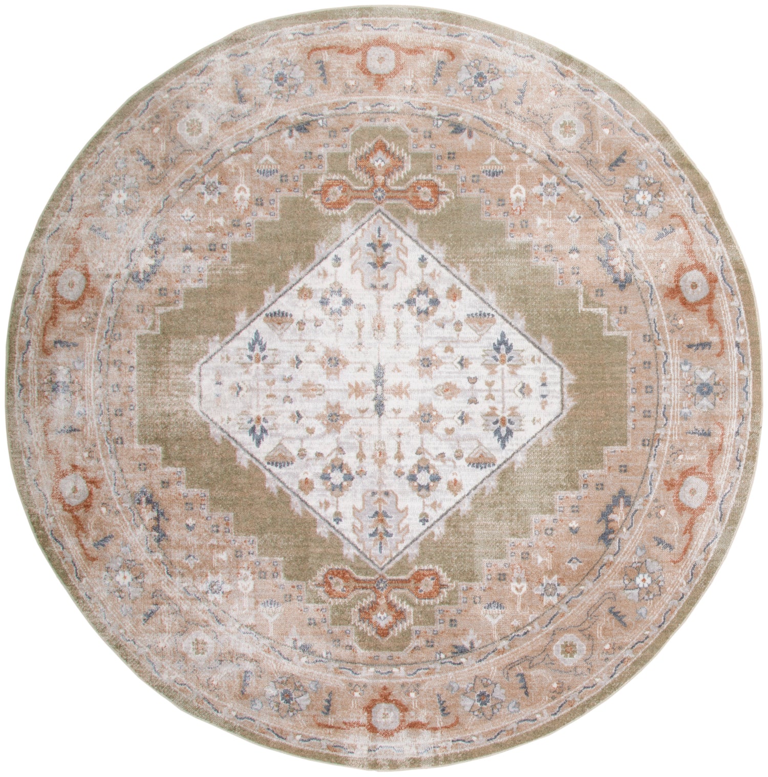 Nourison Astra Machine Washable Asw11 Sage Multi Rug