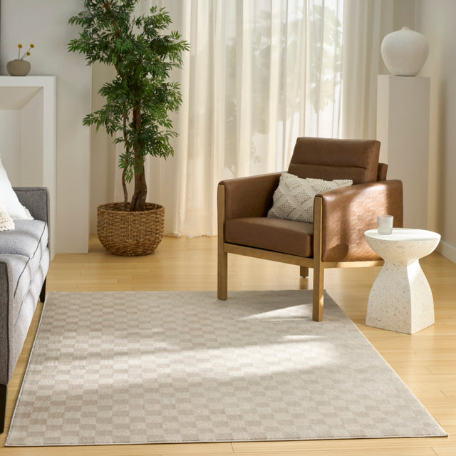 Nourison Serenity Home SRH10 Beige Contemporary Area Rugs