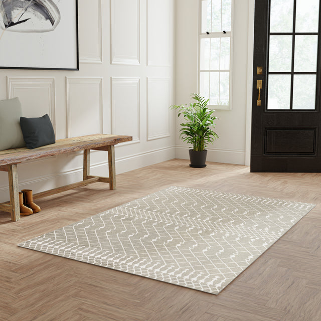 Nourison Astra Machine Washable ASW10 Machine Made Sage Rug
