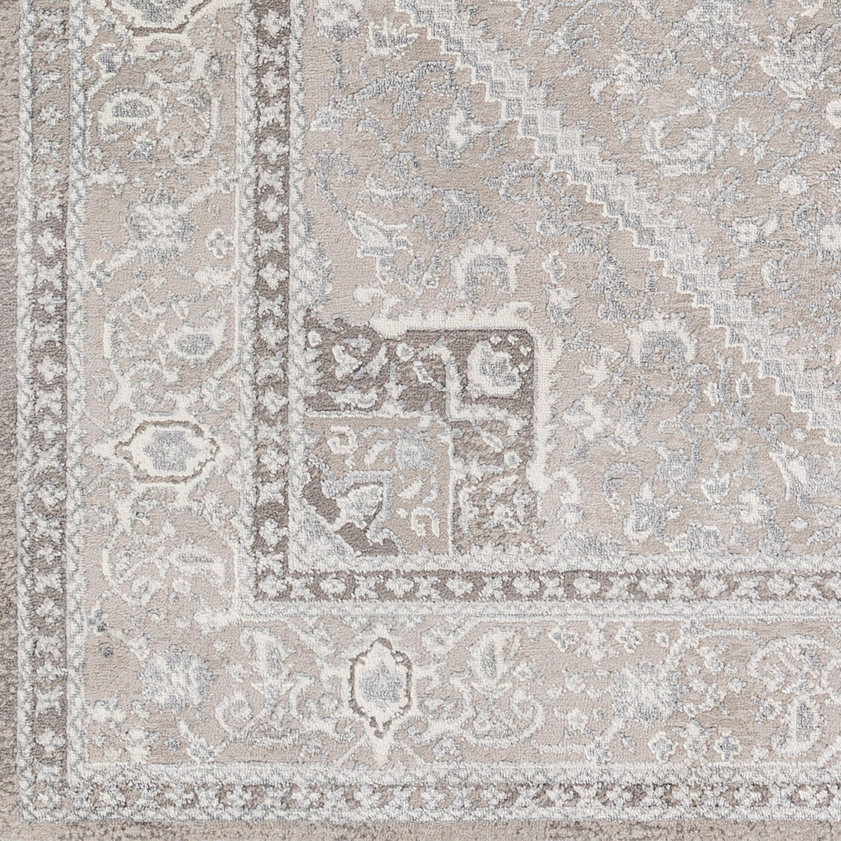 Surya Katmandu Kat-2318 Light Brown, Cream, Charcoal, Gray Rug.