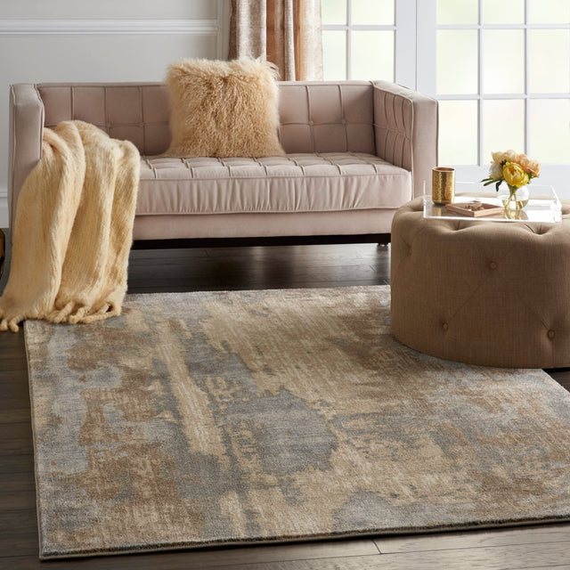 Kathy Ireland Home Moroccan Celebration Ki386 Grey/Beige Rugs.