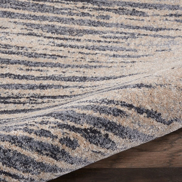 Kathy Ireland Home Moroccan Celebration Ki387 Blue/Beige Rug.