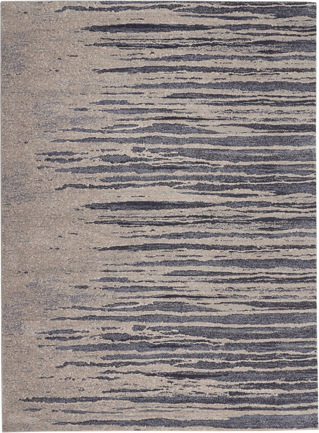 Kathy Ireland Home Moroccan Celebration Ki387 Blue/Beige Rug.