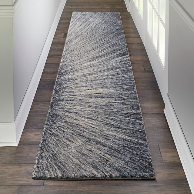 Kathy Ireland Home Moroccan Celebration Ki389 Blue / Grey Rugs.