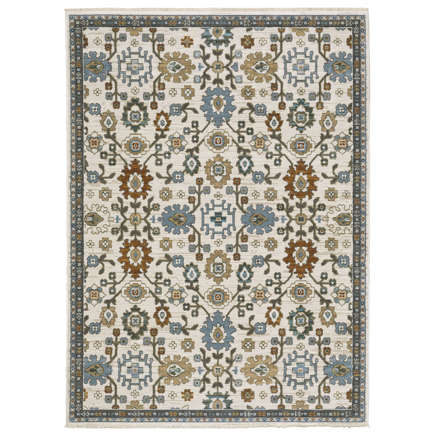 Oriental Weavers Sphinx KEIRA KEI02 Ivory Floral Rugs