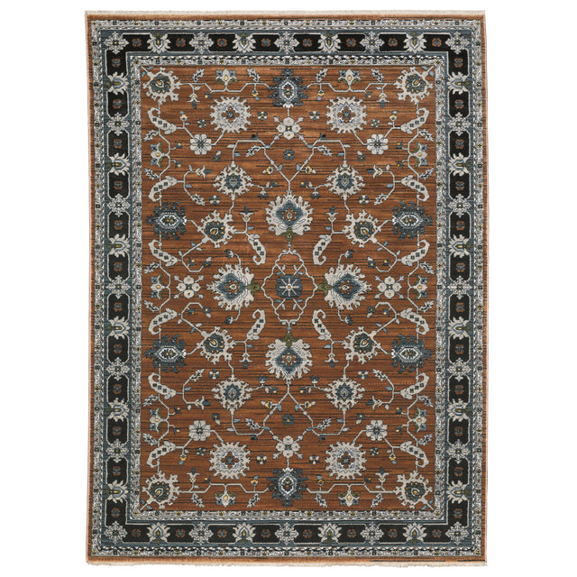Oriental Weavers Sphinx KEIRA KEI05 Rust Traditional Rugs