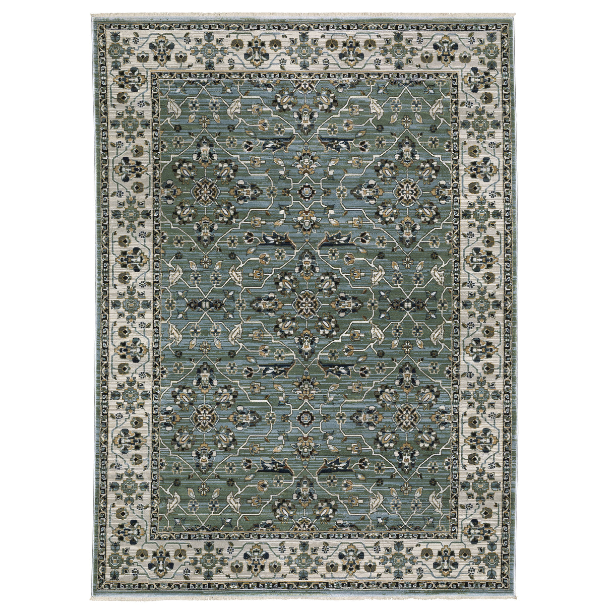Oriental Weavers Sphinx KEIRA KEI07 Blue Floral Rugs