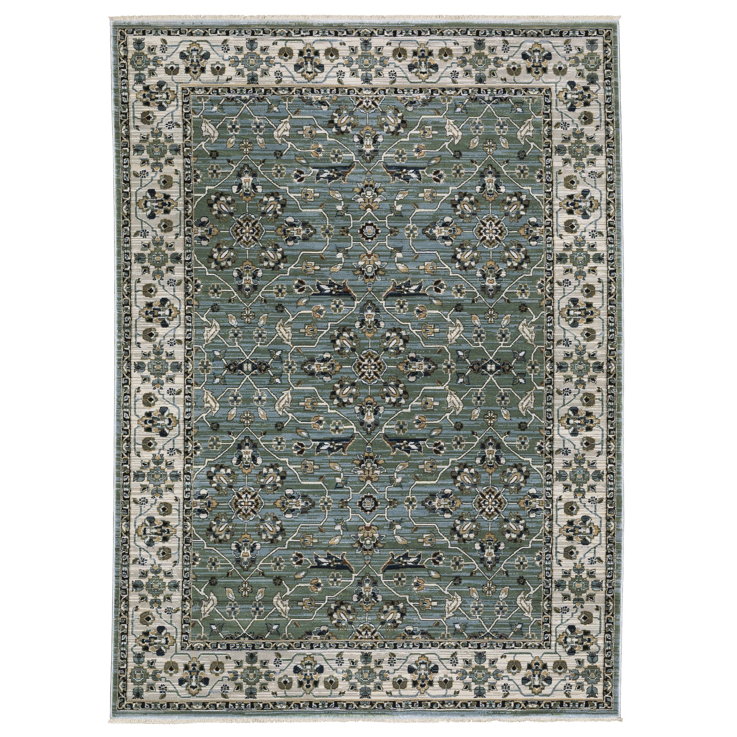 Oriental Weavers Sphinx KEIRA KEI07 Blue Floral Rugs