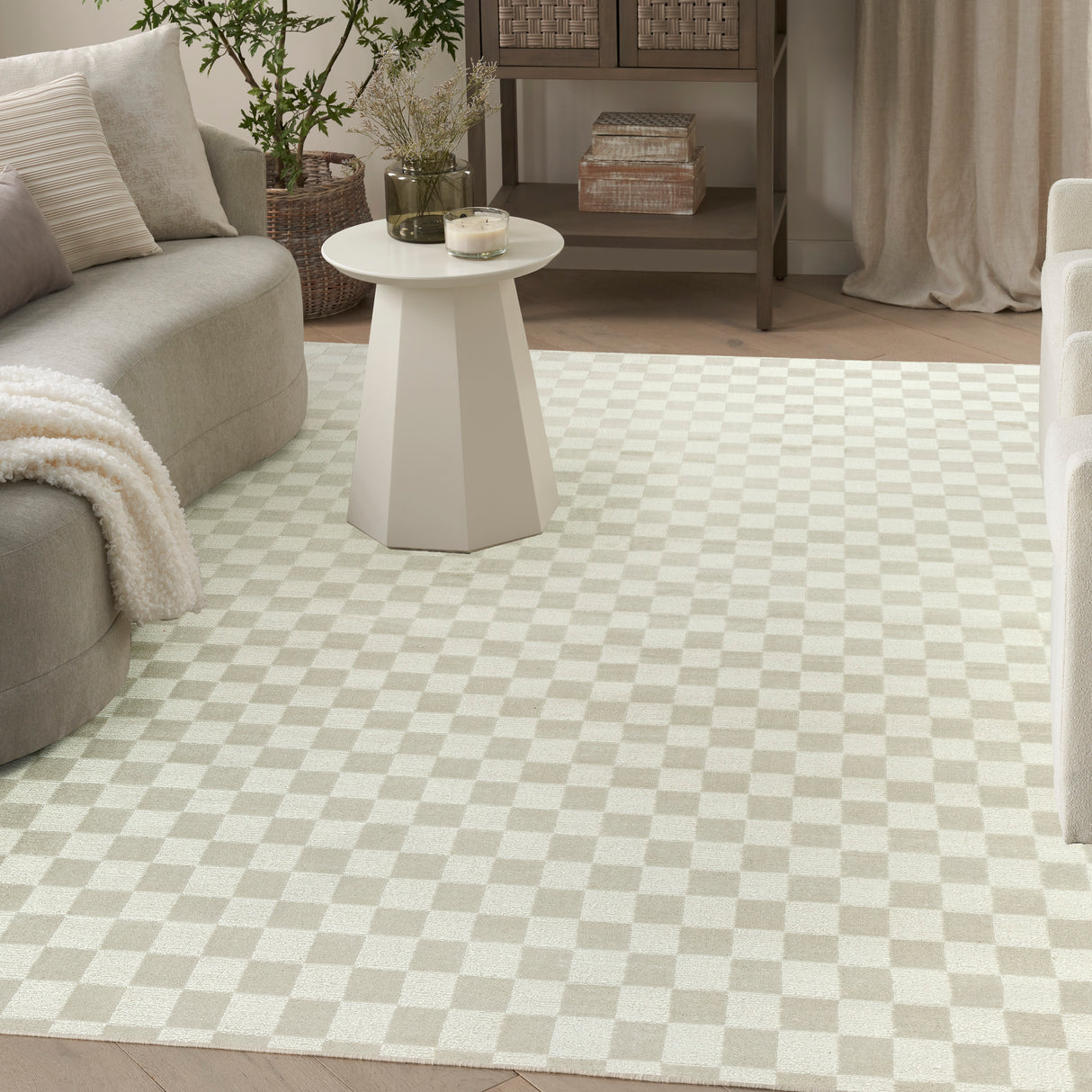 Nourison Serenity Home SRH10 Ivory Contemporary Area Rugs