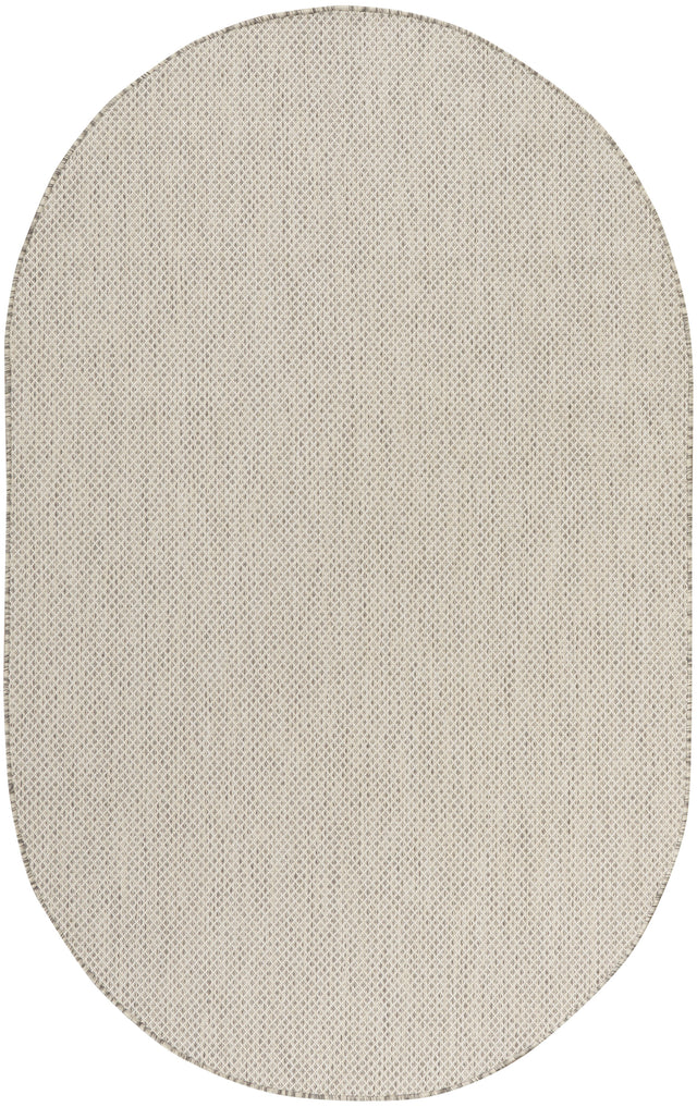 Nourison Courtyard COU01 Machine Made Ivory, Silver Rug
