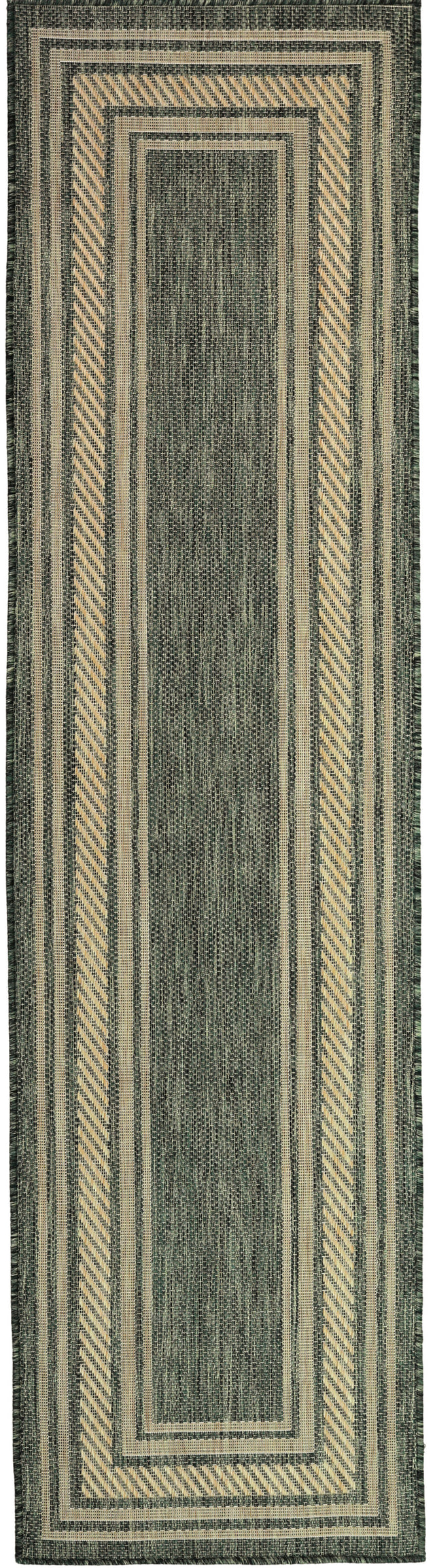 Nourison Horizon Indoor/Outdoor HOZ03 Green Contemporary Area Rugs