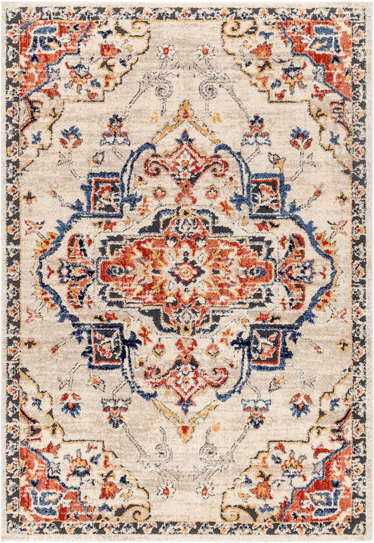 Surya Liebe Lbe-2308 Pearl, Natural, Ink, Camel, Clay, Khaki Area Rug