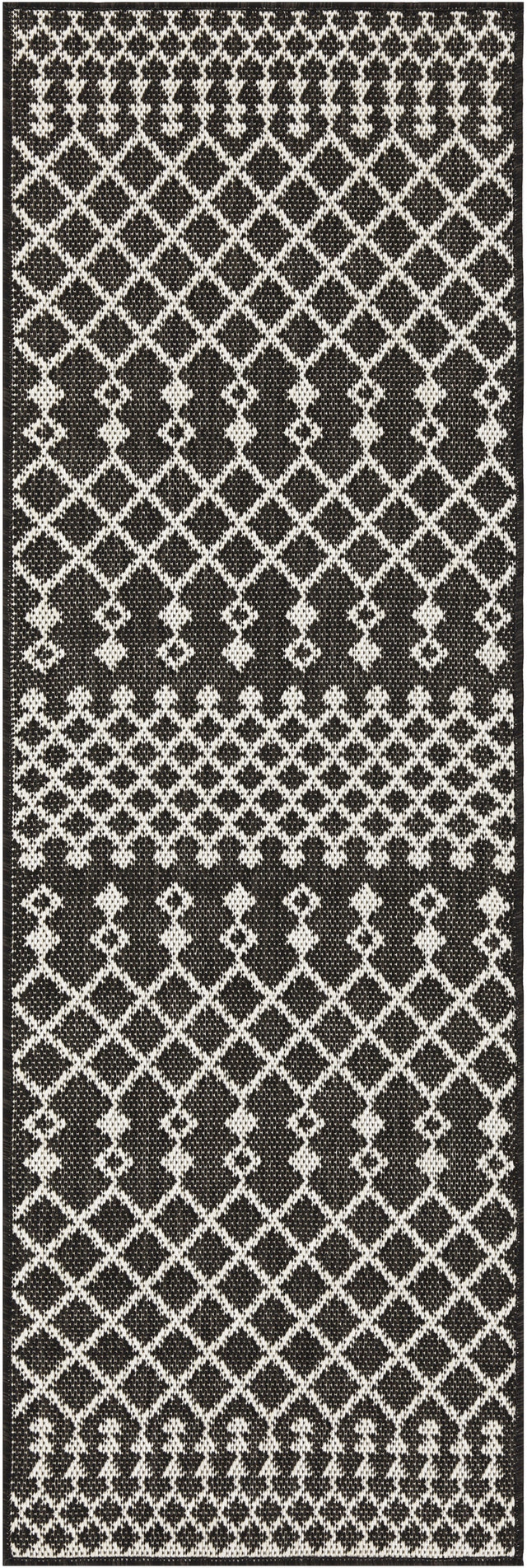 Nourison Positano Pos02 Black Rug