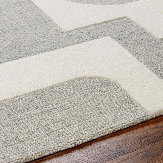 Livabliss Brook Bko - 2304 Beige, Charcoal Rug - Livabliss - bko2304 - 23