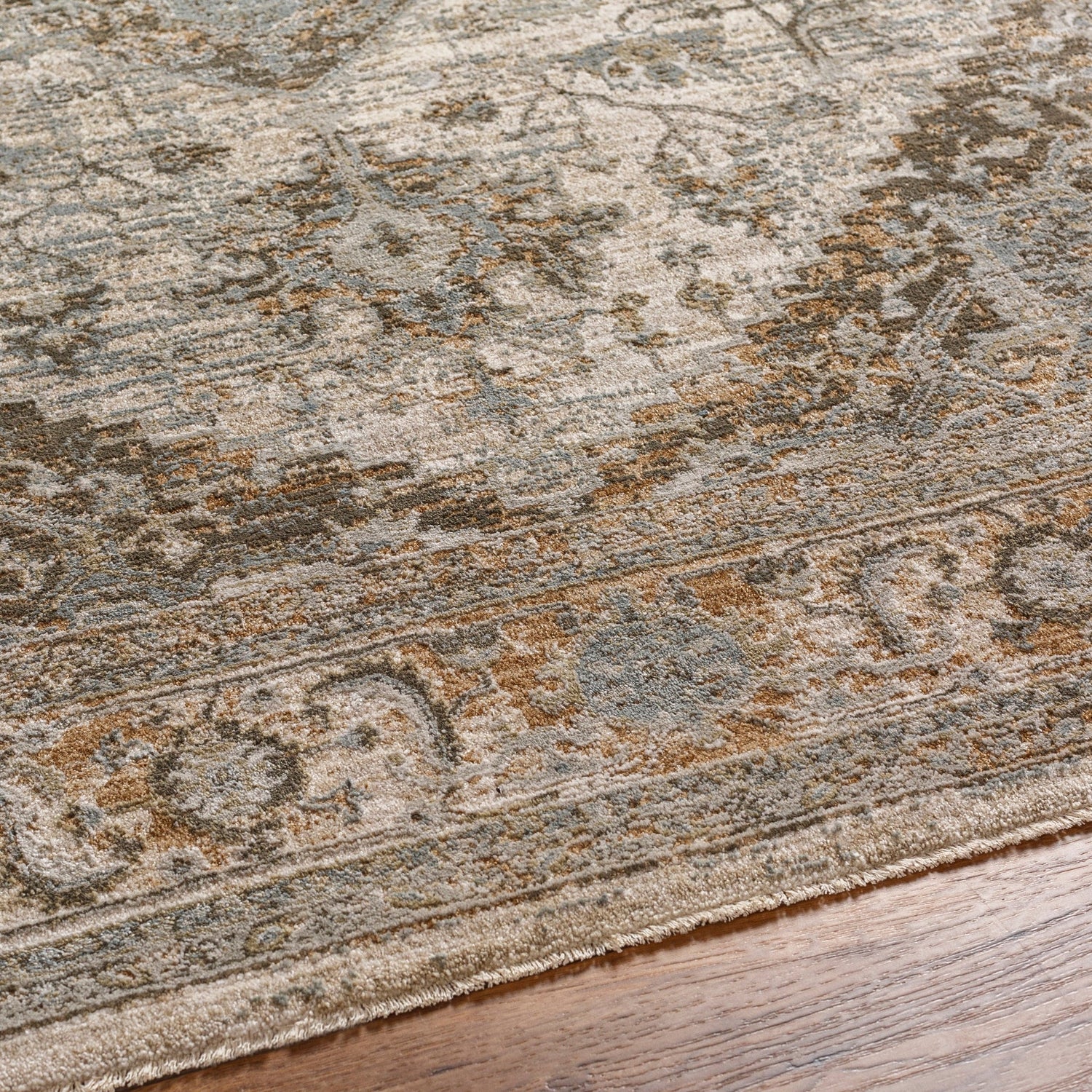 Livabliss Brunswick Bwk - 2318 Dusty Sage, Charcoal Rug - Livabliss - bwk2318 - 23