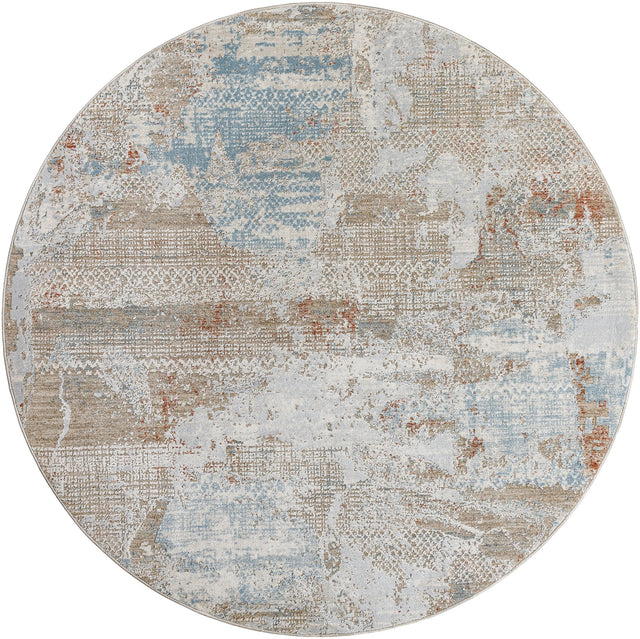 Livabliss Brunswick Bwk - 2330 Blue, Taupe, Cream, Seafoam, Olive, Tan Rug - Livabliss - bwk2330 - 23