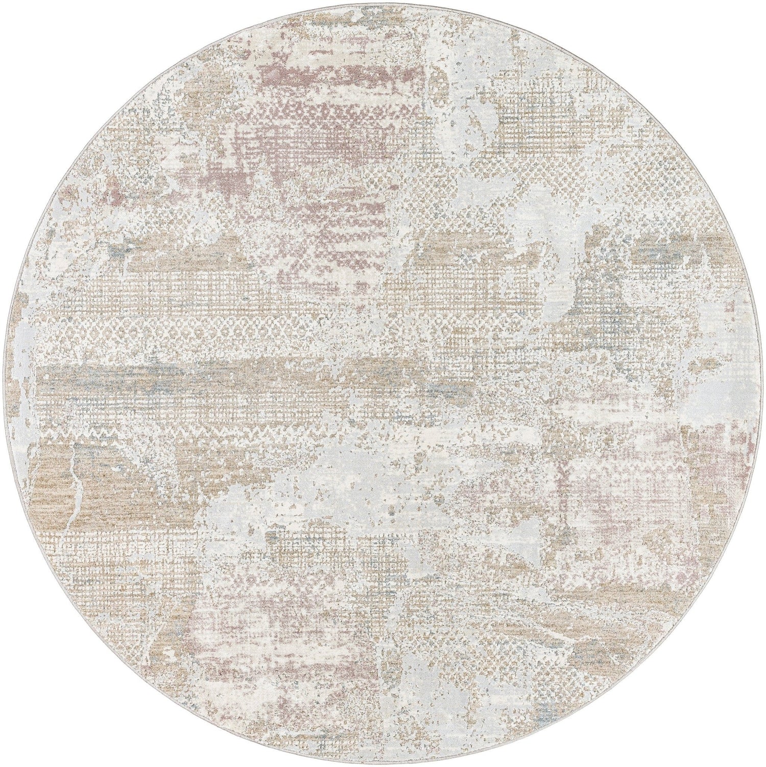 Livabliss Brunswick Bwk - 2331 Cream, Light Slate, Taupe, Tan, Dusty Pink, Blue Rug - Livabliss - bwk2331 - 53rd