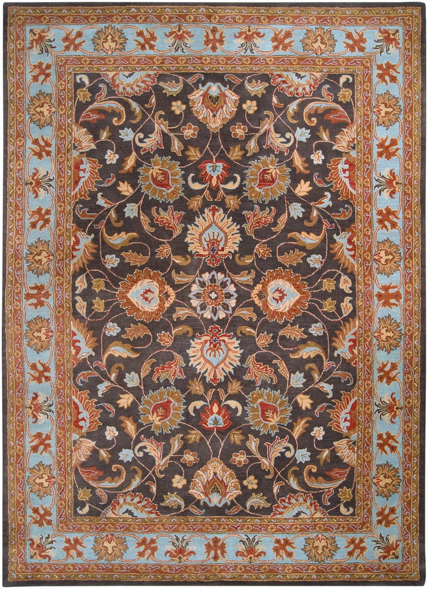 Livabliss Caesar cae - 1004 Charcoal / Spa / Rust / Red Rugs - Livabliss - cae1004 - 4rd