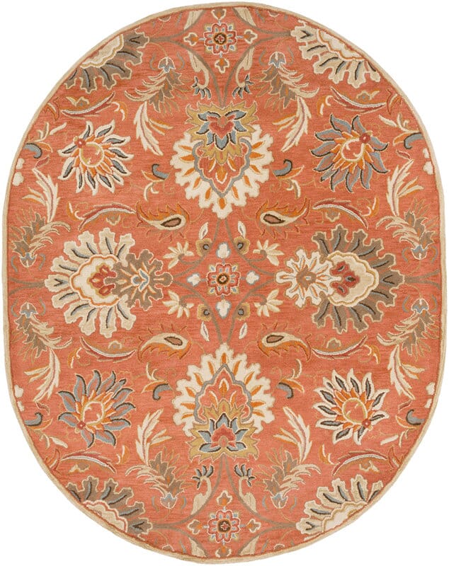Livabliss Caesar Cae - 1112 Red Clay / Golden Ochre Rugs - Livabliss - cae1112 - 69ov