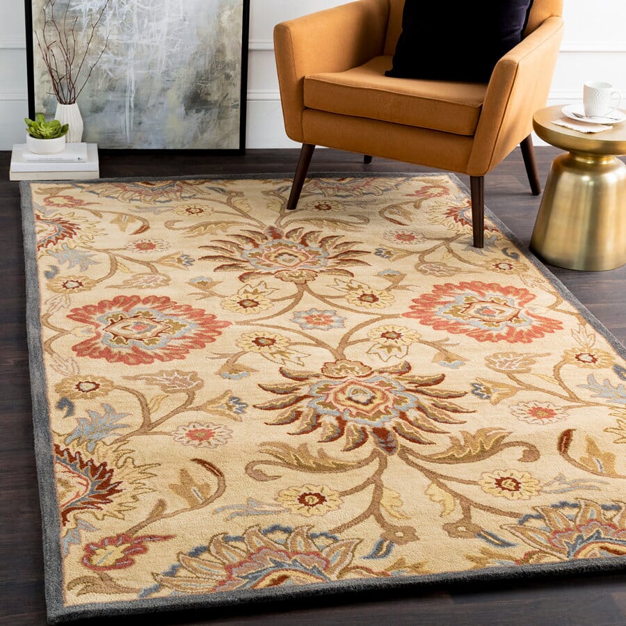 Livabliss Caesar Cae - 1116 Khaki / Night Sky / Brick Red Rugs - Livabliss - cae1116 - 23