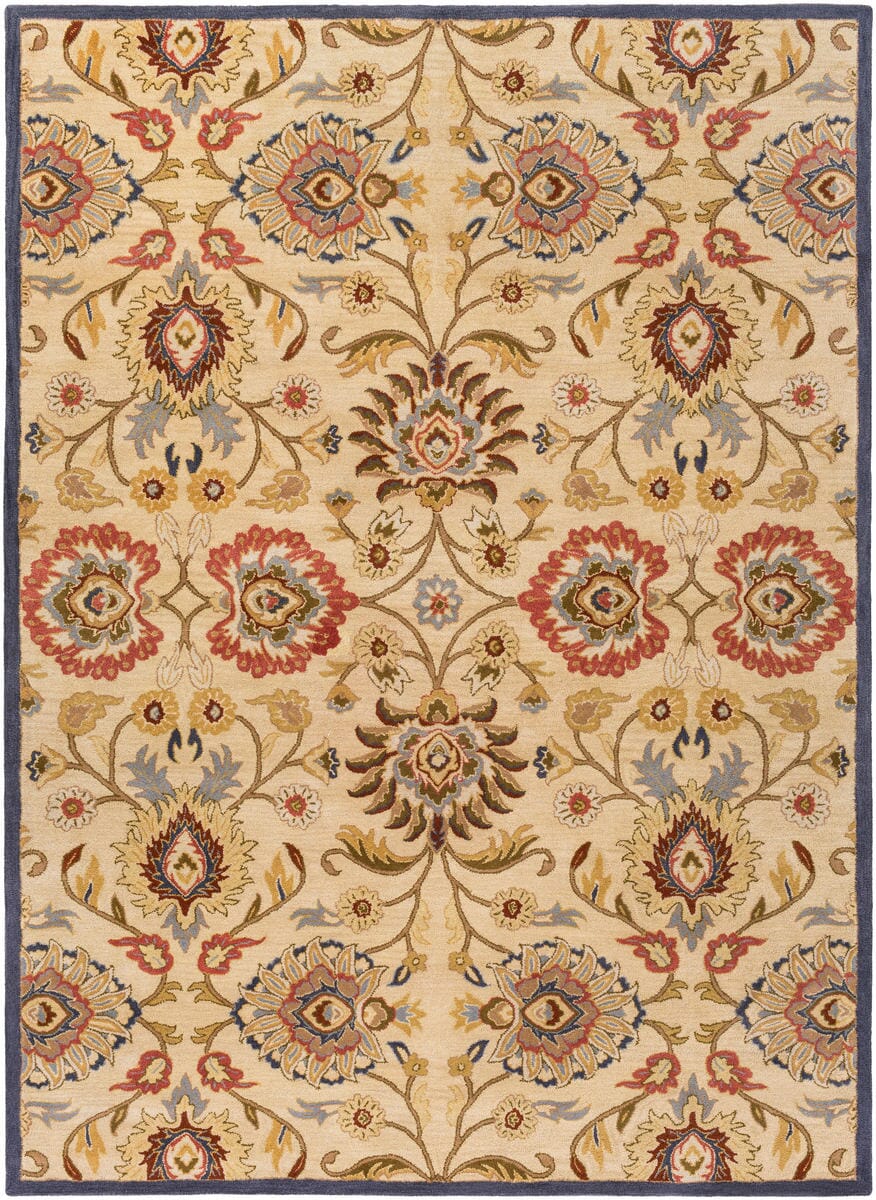 Livabliss Caesar Cae - 1116 Khaki / Night Sky / Brick Red Rugs - Livabliss - cae1116 - 4rd
