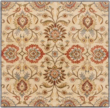 Livabliss Caesar Cae - 1116 Khaki / Night Sky / Brick Red Rugs - Livabliss - cae1116 - 4sq