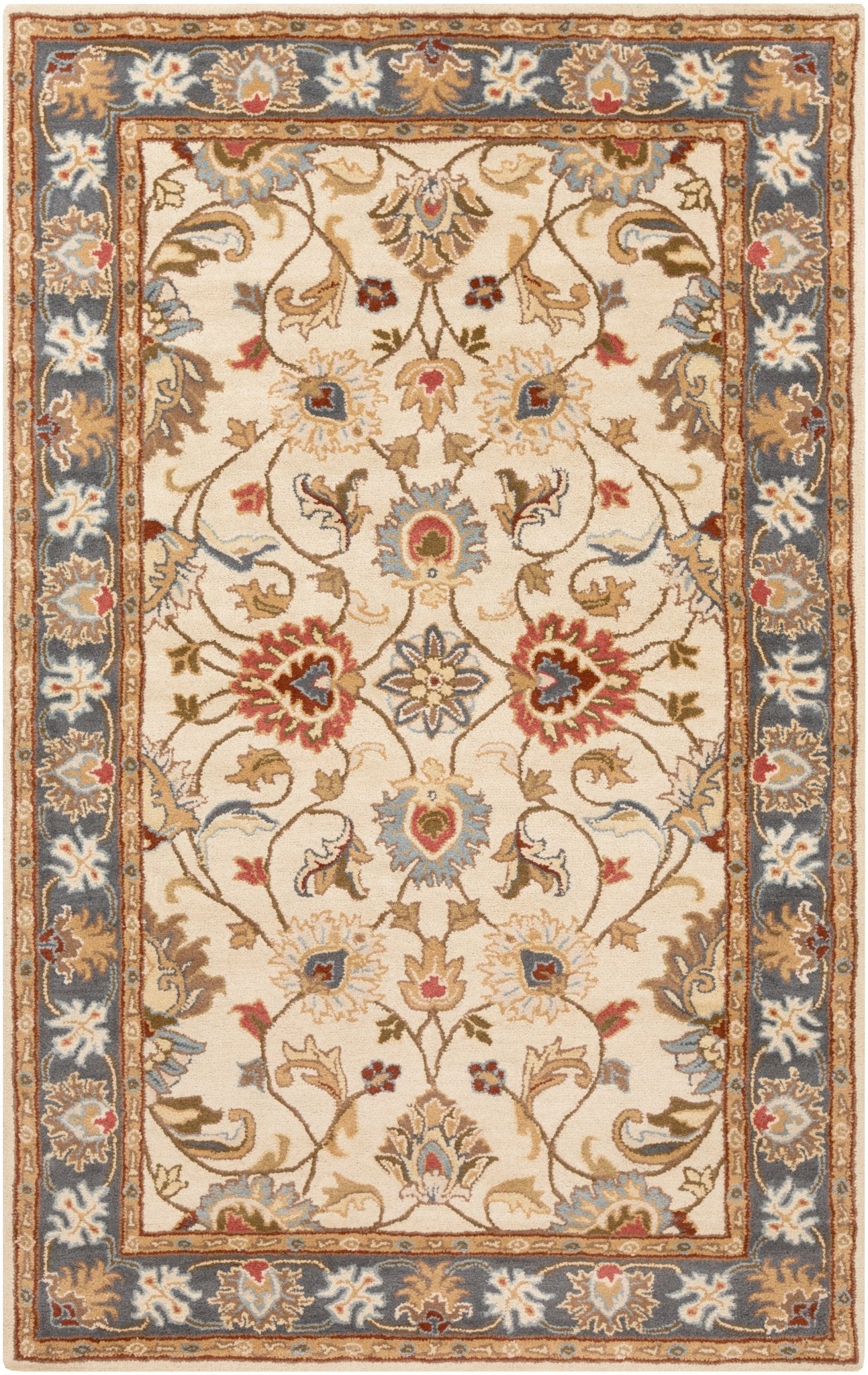 Livabliss Caesar Cae - 1125 Olive Gray / Blue Flagstone Rugs - Livabliss - cae1125 - 1218