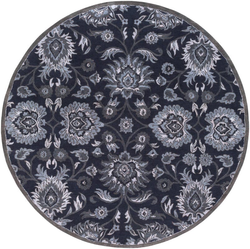 Livabliss Caesar Cae - 1191 Navy, Charcoal, Medium Gray, Denim Rugs - Livabliss - cae1191 - 4rd