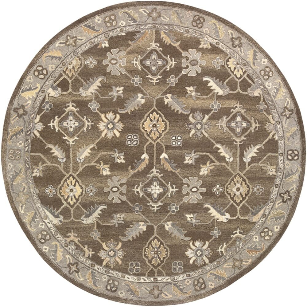 Livabliss Caesar Cae - 1200 Dark Brown, Charcoal, Taupe, Khaki Rugs - Livabliss - cae1200 - 4rd