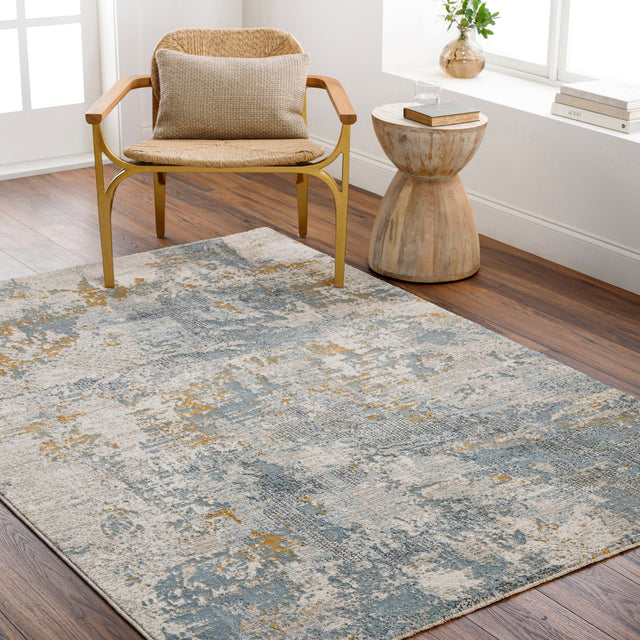 Livabliss Dresden Dre - 2300 Taupe, Off - White, Deep Teal, Dusty Sage, Ink Blue, Mustard Rug - Livabliss - dre2300 - 23