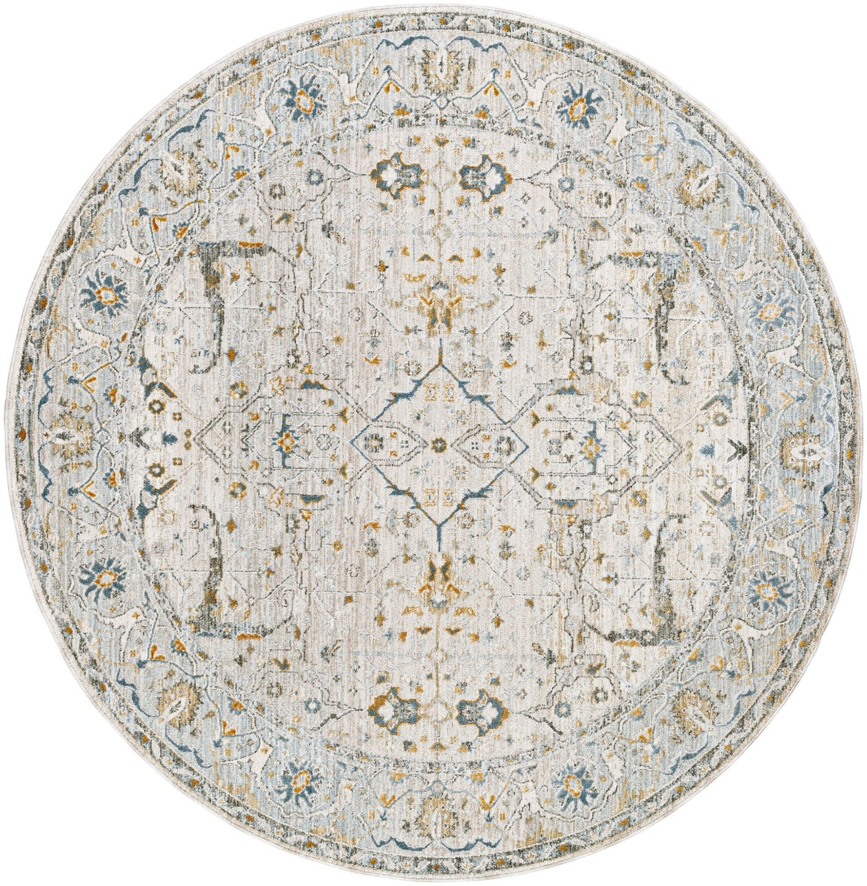 Livabliss Dresden Dre - 2309 Taupe, Off - White, Dusty Sage, Deep Teal, Olive, Light Gray Rug - Livabliss - dre2309 - 23